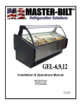 GEL Series Gelato Cabinets Manual - Master-Bilt