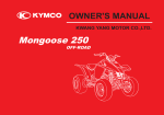 KYMCO Moongoose 250 Owner`s Manual