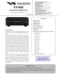 Yaesu FT-950 service manual