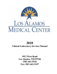 view our Services Manual - Los Alamos Medical Center
