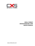 small format interchangeable core service manual