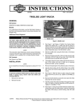 Triglide Light Fascia Instruction Sheet - Harley