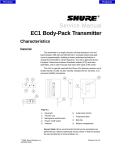 Service Manual EC1 Body-Pack Transmitter - Wiki Karat