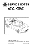 Lotus Elise S1 Service Manual