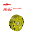 Torque-LOCK TM Static Input Brake Service Manual