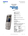 Nokia 6710 Navigator Service Manual L1&2