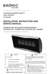 INSTALLATION, INSTRUCTION AND SERVICE MANUAL