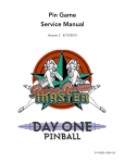 Pin Game Service Manual