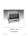 Wiener VME 602X Crate Service Manual