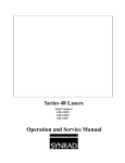 Series 48, G version Operation and Service Manual