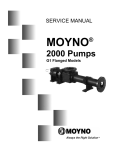 Moyno® 2000 Pumps - Service Manual (G1 Flanged Models)