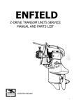 z-drive transom units service manual and parts list