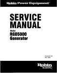 RGD5000 GENERATOR SERVICE MANUAL