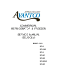 commercial refrigerator & freezer service manual (scl/sclm)