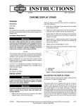 Chrome Display Stand Instruction Sheet - Harley