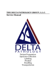 THE DELTA PATHOLOGY GROUP, L.L.C. Service Manual Patient