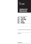 IC-A24/E IC-A6/E Service manual