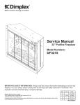 DF3215 6902520159 Plug-In 32" Firebox with Purifire Service Manual