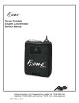 FocusTM Portable Oxygen Concentrator Service Manual