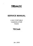 SERVICE MANUAL TECtalk