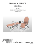 TC-300 Transport / Treatment Chair Technical Service Manual