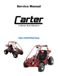 Carter Brothers Talon 150 DLX / FX / GX / Service Manual