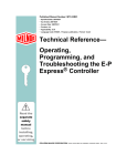 Operating, Programming & Troubleshooting the EP Express Controller