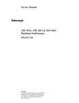 Service Manual TDS 410A, TDS 420A & TDS 460A Digitizing