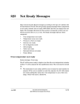 0820 Not Ready Messages