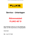 Service – Unterlagen Röhrennetzteil FLUKE 407 D