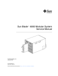 Sun Blade 6000 Modular System Service Manual