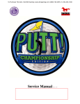 Putt ! Championship Service Manual