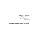 Installation, Operation and Service Manual RTE-5/5B