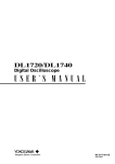 DL1720/DL1740 Digital Oscilloscope User`s Manual