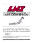 microfine® conveyor parts and service manual