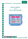 SERVICE MANUAL PFB-35 FEED WEIGHER PFB-35