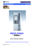 SERVICE MANUAL " Kikko "