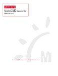 Model 2182 Nanovoltmeter Service Manual