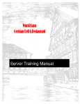 SERVER TRAINING MANUAL with washout