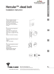 Hercular™-dead bolt