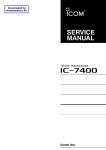 Icom - IC-7400 service manual
