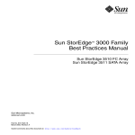 Sun StorEdge 3000 Family Best Practices Manual - Alcatel