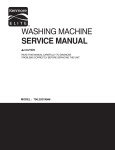 WASHING MACHINE SERVICE MANUAL