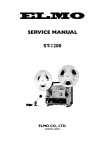 ELMO - Projector - ST1200 - Service Manual - Digital