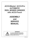 ASSEMBLY and SERVICE MANUAL