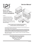 Service Manual ELECTRIC SEALED WELL FOOD WARMERS