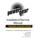 Power Gear Parts & Service Manual: Air and Hydraulic Systems