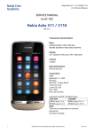 Nokia Asha 311 Service Manual Level 1&2