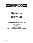 1999-2000 Medium Duty LPG Service Manual Supplement