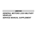 2001/02 general motors lssv military vehicles service manual
